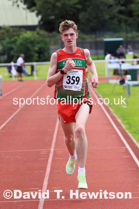 Mens under-17s 3000 metres, 2023 Northern Under-13s, Under-15s and Under-17s, Middlesbrough.  Photo: David T. Hewitson/Sports for All Pics